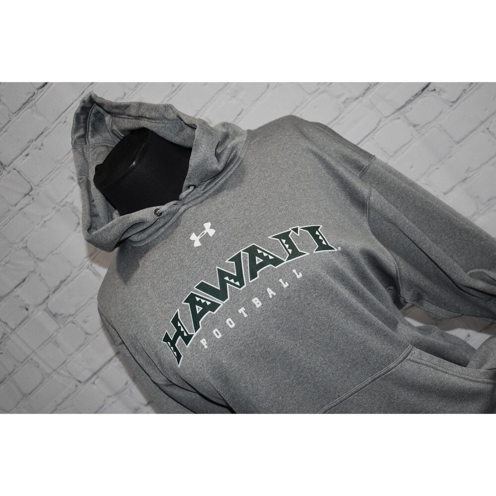Under Armour Hoodie Womens Size Medium University Hawaii Rainbow Warriors Gray